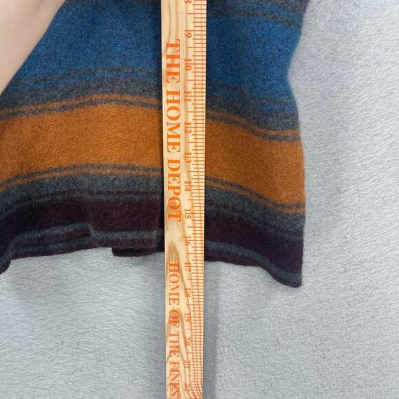 Toad and Co Tube Scarf Neck Warmer Size Medium 100% Wool Western Boho Warm Cozy - Picture 3 of 7